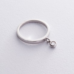 Серебряное кольцо с одним камнем - Ювелирные изделия Mono 