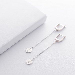длинные серьги серебро длинные серьги серебро Mono