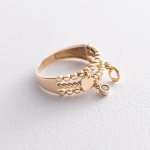 золотое кольцо с камнем MyMono