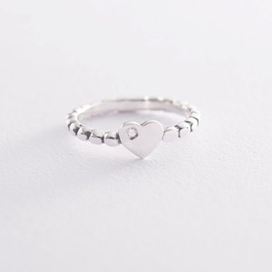 кольцо серебряное с камнем Mono