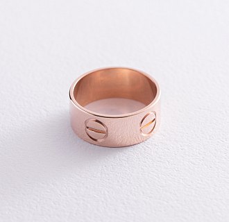 Золотое кольцо "Love" к05832