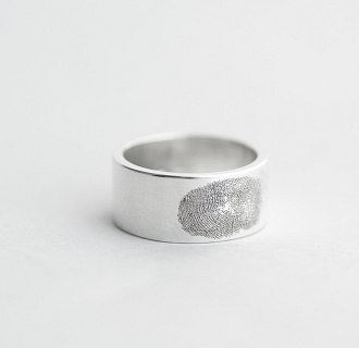 Кольцо Отпечаток в серебре 112126о №6