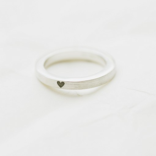 Кольцо "Сердце" в серебре 112125с 3