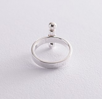 Серебряное кольцо "Новый стиль" 112597 №6