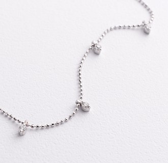 Браслет в белом золоте с бриллиантами бб0041di №4