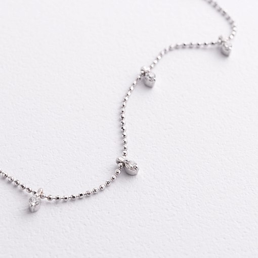 Браслет в белом золоте с бриллиантами бб0041di 4