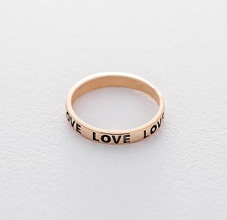 Кольцо Love-Love в красном золоте к06185