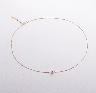 Колье "Шар" в желтом золоте (0.5 см) кол01759