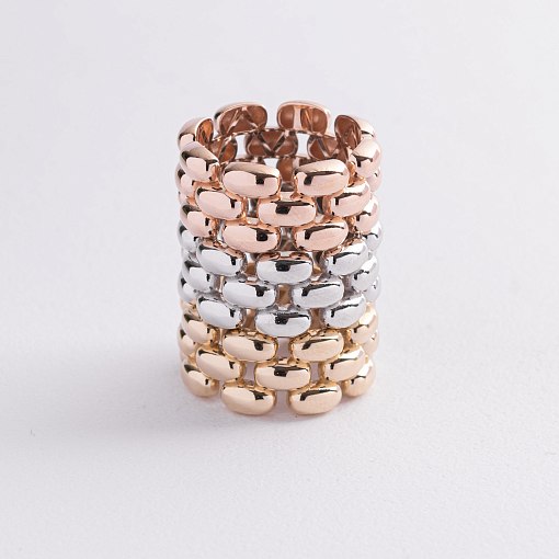 Кольцо "Charlie" в желтом золоте к08380 4