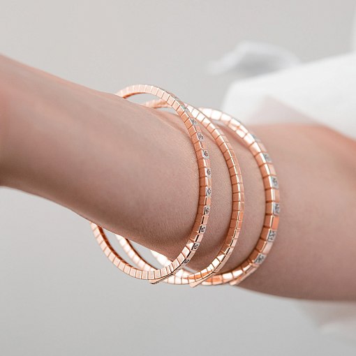 Жорсткий золотий браслет 