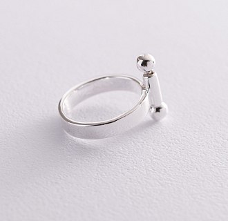 Серебряное кольцо "Новый стиль" 112597 №5