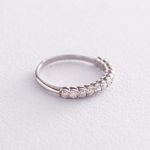 Серебряное кольцо с фианитами 112580