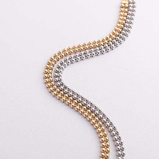 Браслет "Шарики" в желтом золоте б05759 2