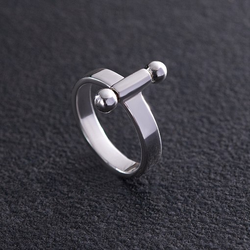 Серебряное кольцо "Новый стиль" 112597 3