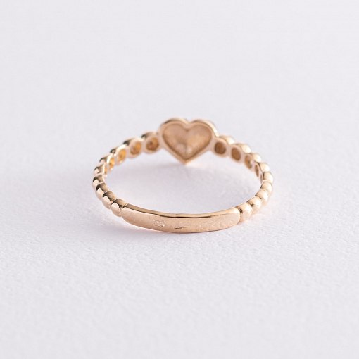 Золотое кольцо "Сердце" к06877 3