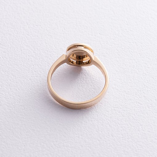 Золотое кольцо с черными бриллиантами 234543122 3