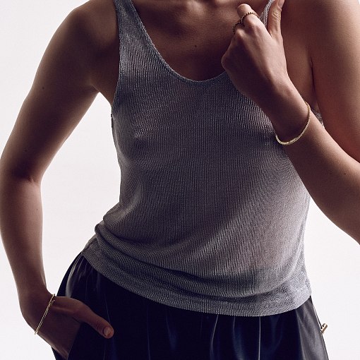 Золотой браслет "Clarice" с дорожкой камней б05478 17