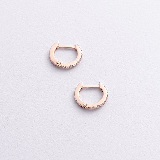 Золоті сережки з фіанітами 09070 3