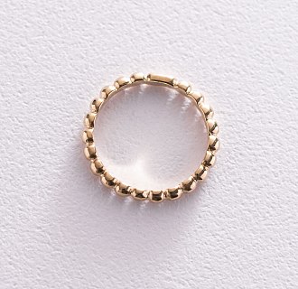 Золотое кольцо в стиле минимализм к05332 №4