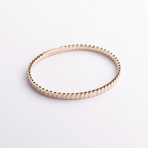 Жесткий браслет "Kylie" в желтом золоте б05827 3