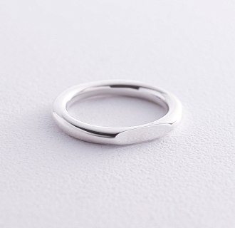 Серебряное кольцо для гравировки 112697 №9