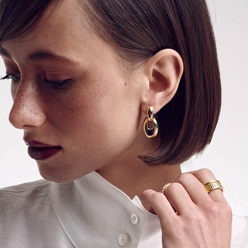 Кольцо "Gina" в желтом золоте к07391 35