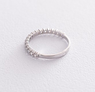 Серебряное кольцо с фианитами 112579 №3