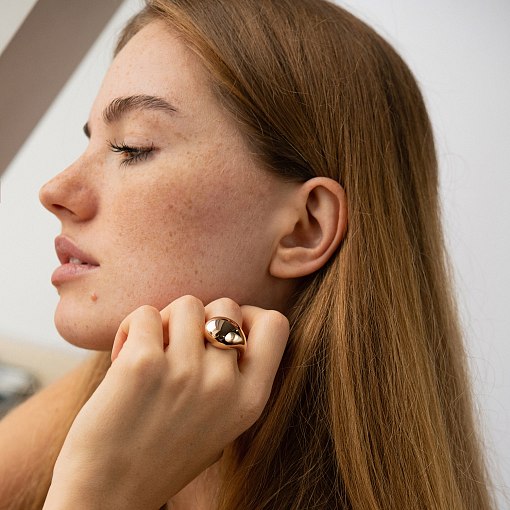 Кольцо "Megan" в красном золоте к08188 4