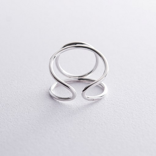 Серебряное кольцо "Круговорот" 112250 4