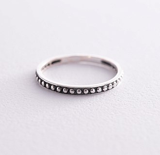 Серебряное кольцо с чернением 112690 №3