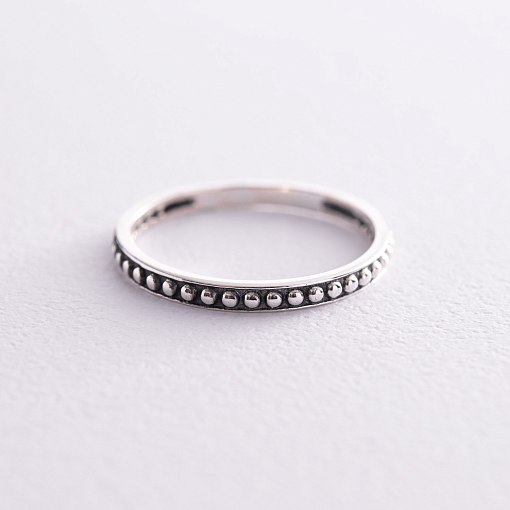 Серебряное кольцо с чернением 112690 3