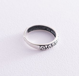 Серебряное кольцо "Розы" с чернением 112540 №3