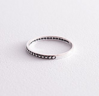 Серебряное кольцо с чернением 112644 №3