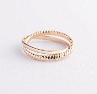 Кольцо "Yasmine" в желтом золоте к07554 №2