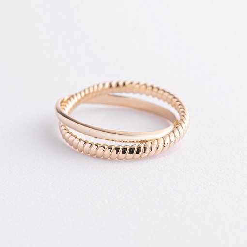 Кольцо "Yasmine" в желтом золоте к07554 2