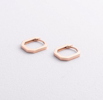 Серьги "Olimpia" в красном золоте с09396 №2