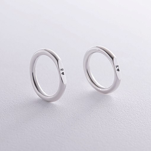 Серебряное кольцо для гравировки 112697 15