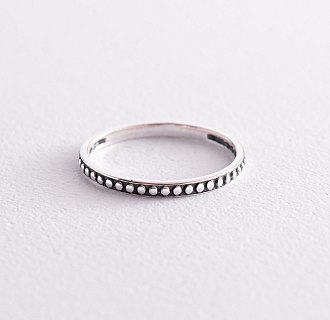 Серебряное кольцо с чернением 112644