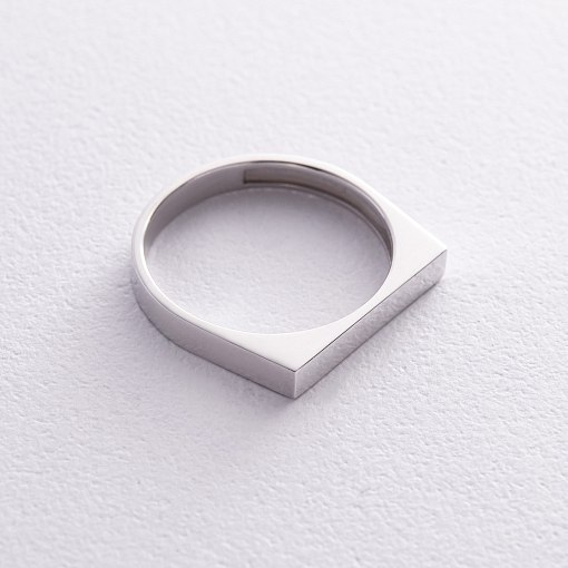 Кольцо в белом золоте (возможна гравировка) к07452 3