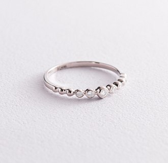 Золотое кольцо с бриллиантами 101-10019