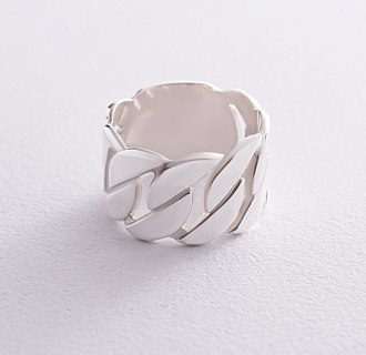 Широкое серебряное кольцо "Элизабет" 112691 №7