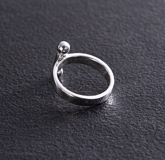 Серебряное кольцо "Новый стиль" 112597 №8