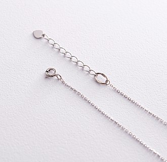 Серебряное колье "Клевер" с фианитами 908-01003 №5