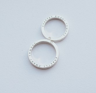 Серебряное кольцо ручной работы "Счастье" с фианитом 112125 №5