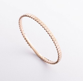 Жесткий браслет "Kylie" в желтом золоте б05827