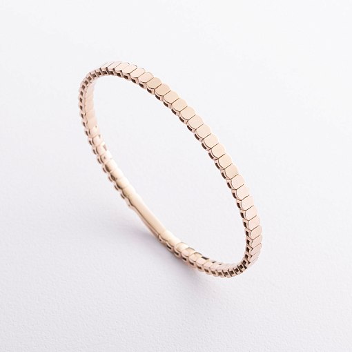 Жесткий браслет "Kylie" в желтом золоте б05827