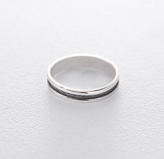 Кольцо Линия жизни в серебре 11095 №4