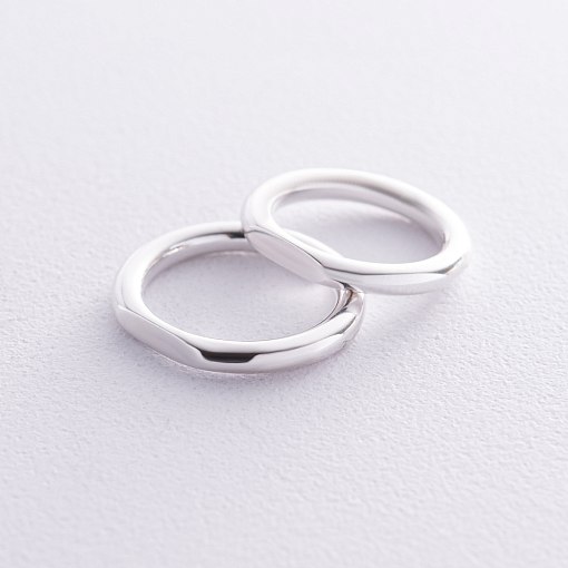 Серебряное кольцо для гравировки 112697 8