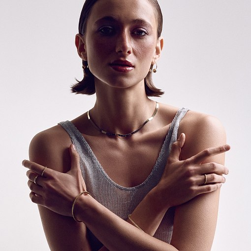 Каблучка Призма в жовтому золоті к06214 12