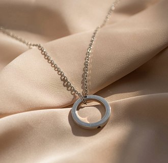 Серебряное тонкое кольцо с гравировкой 112187 №14